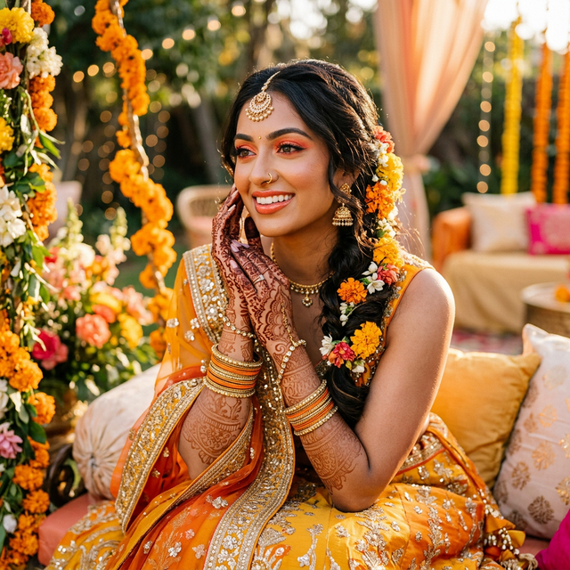 Mehndi Ceremony Makeup: 7 Fresh Looks for the Modern Indian Bride